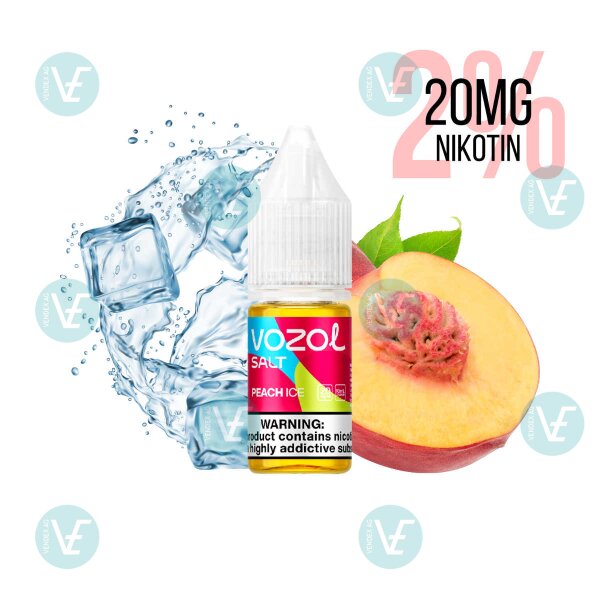 Vozol E-liquide 20mg/ml Peach Ice