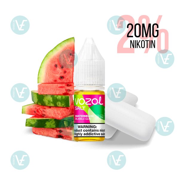 Vozol E-Liquid 20mg/ml  Watermelon Bubblegum