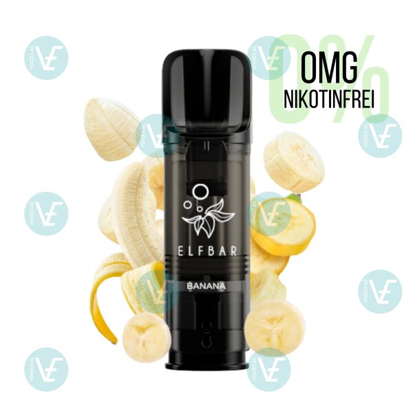 ELFBAR - ELFA Pe-Filled Pro Pods Banana 0mg/ml