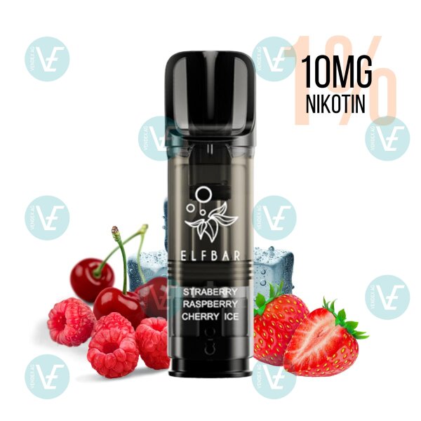 ELFBAR - ELFA Pre-Filled Pro Pods Strawberry Raspberry Cherry Ice 10mg/ml