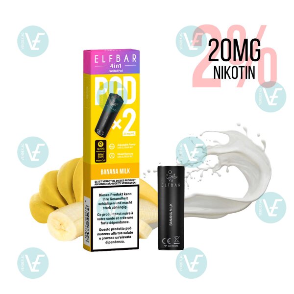 Elfbar - 4 in 1 Pod Banana Milk
