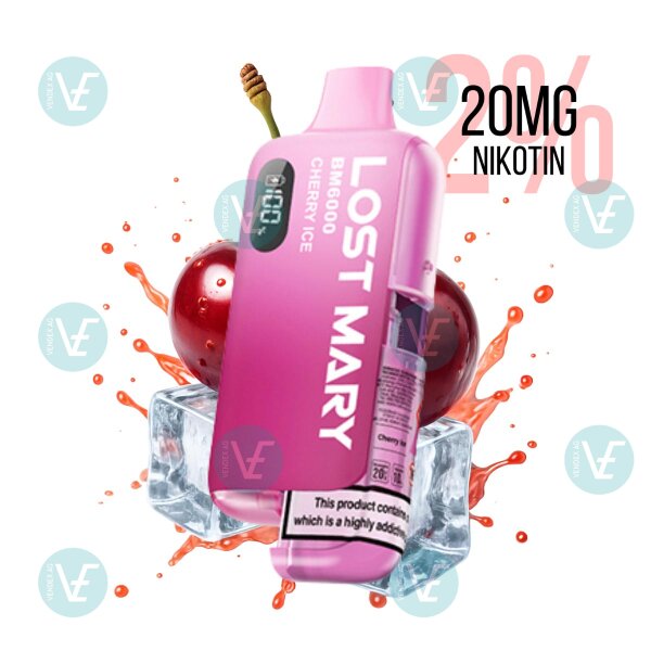 Lost Mary BM6000 Hybrid E-Zigaretten Kit Cherry Ice
