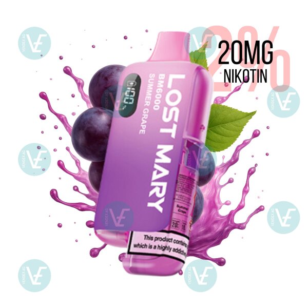 Lost Mary BM6000 Hybrid E-Zigaretten Kit Summer Grape