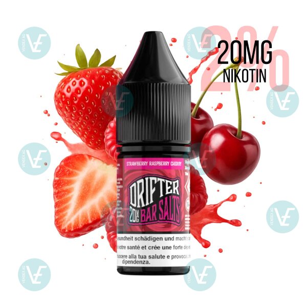 Drifter Bar Salts - Strawberry Raspberry Cherry 20mg/ml