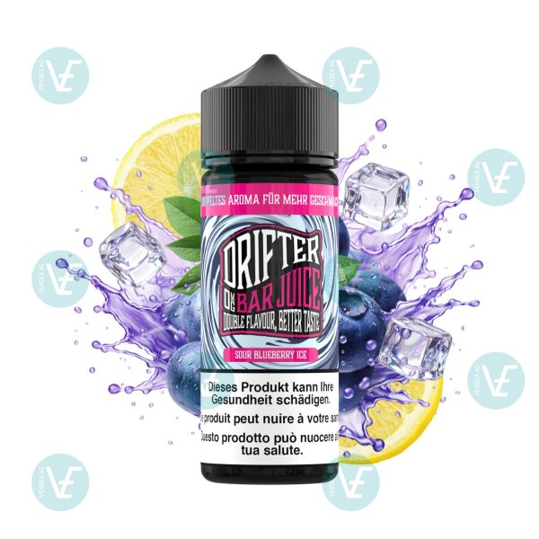 Drifter Bar Juice - Sour Blueberry Ice Shortfill Liquid