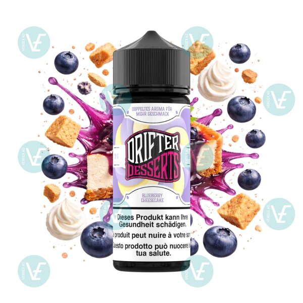 Drifter Desserts Bar Juice - Blueberry Cheesecake - 120ml Shortfill