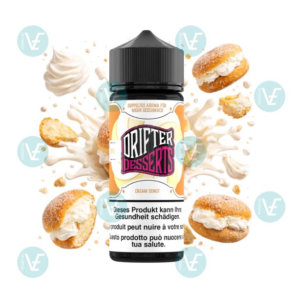 Drifter Desserts Bar Juice - Cream Donut - 120ml Shortfill