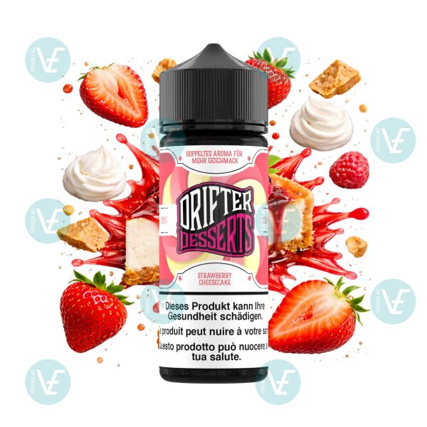 Drifter Desserts Bar Juice - Strawberry Cheesecake - 120ml Shortfill