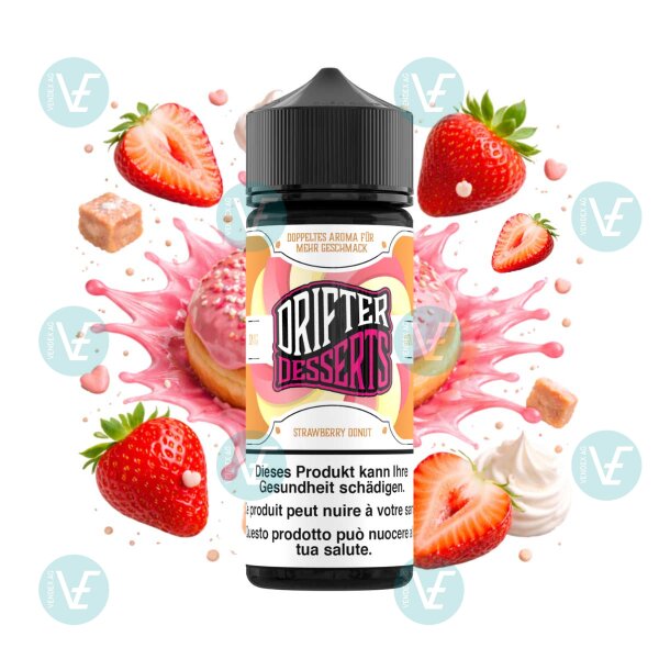 Drifter Desserts Bar Juice - Strawberry Donut - 120ml Shortfill