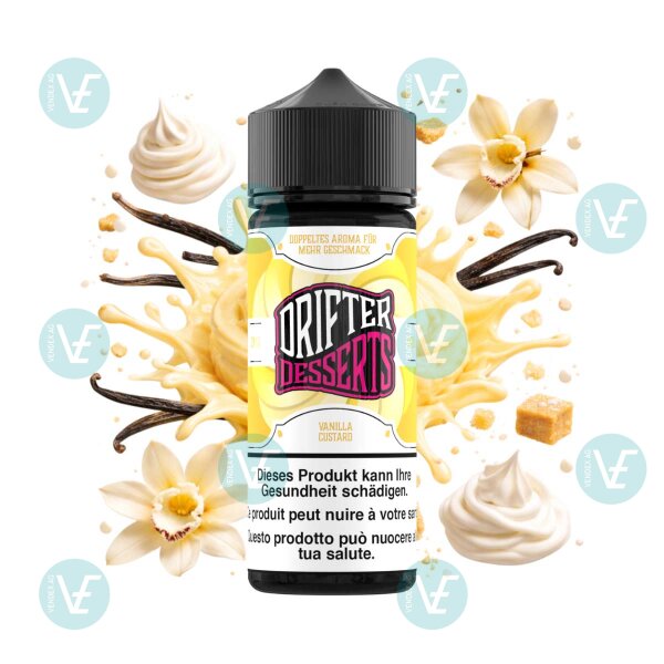 Drifter Desserts Bar Juice - Vanilla Custard - 120ml Shortfill