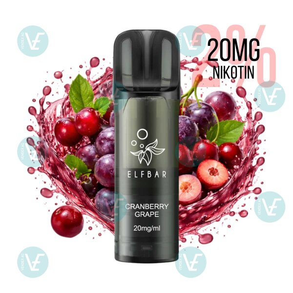 Elfbar - Elfa Pro V2 Pods - Cranberry Grape 20mg/ml