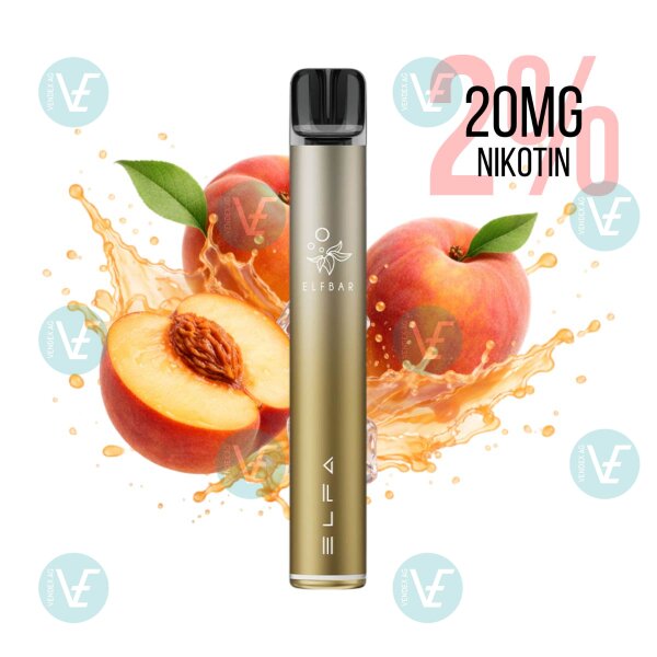 Elfbar - Kit ELFA Pro V2 20 mg - Dark Gold - Juicy Peach