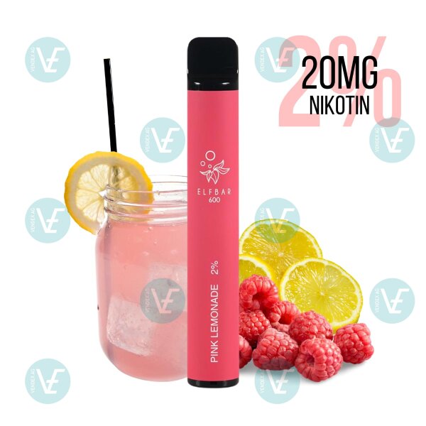 Elfbar - Einweg E Zigarette Pink Lemonade 600 Puffs