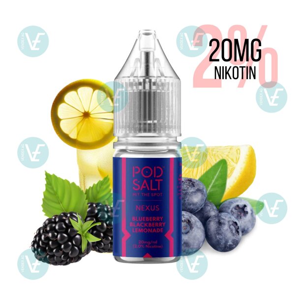 Pod Salt - Nexus Blueberry Blackberry Lemonade 20mg/ml