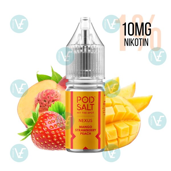 Pod Salt - Nexus Mango Strawberry Peach 10mg/ml