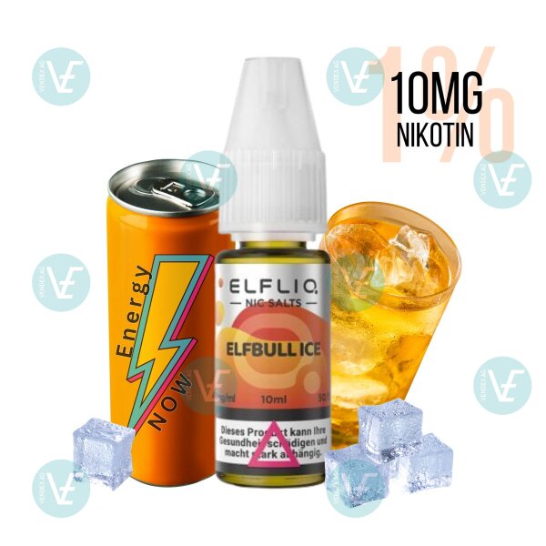 Elfbar - Elfliq 10mg nicotine salt Elfbull Ice