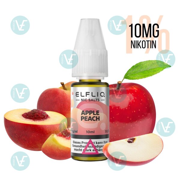 Elfbar - Elfliq 10mg Nikotinsalz Apple Peach