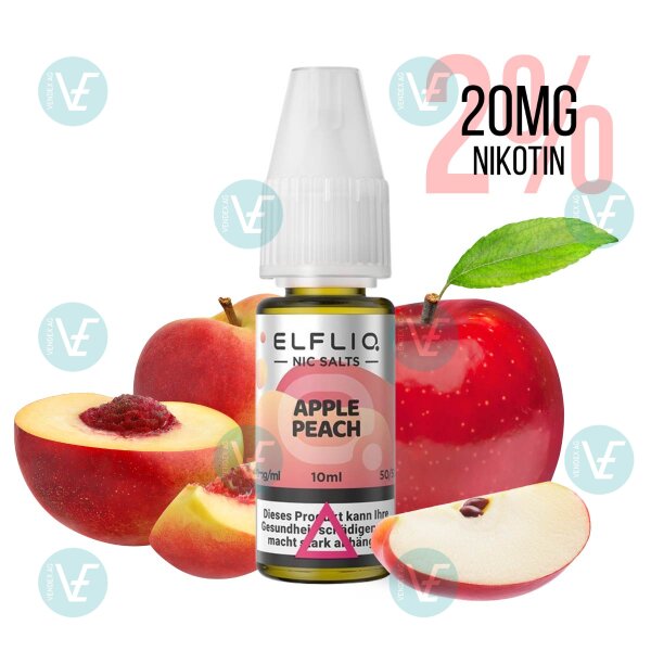 Elfbar - Elfliq 20mg Nikotinsalz Apple Peach