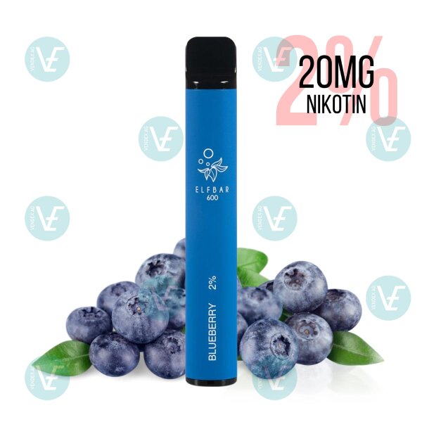 Elfbar - Einweg E Zigarette Blueberry 600 Puffs