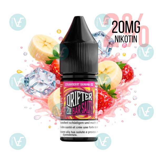 Drifter Bar Salts - Strawberry Banana Ice 20mg Nikotinsalz