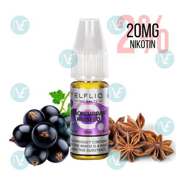 Elfbar - Elfliq Blackcurrant Aniseed 20mg/ml
