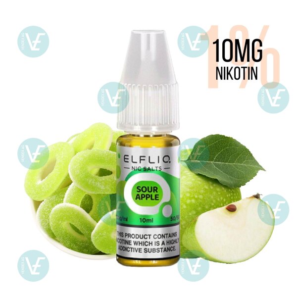 Elfbar - Elfliq Sour Apple 10mg/ml