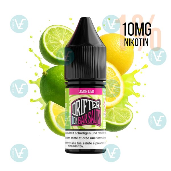 Drifter Bar Salts - Lemon & Lime 10mg Nikotinsalz