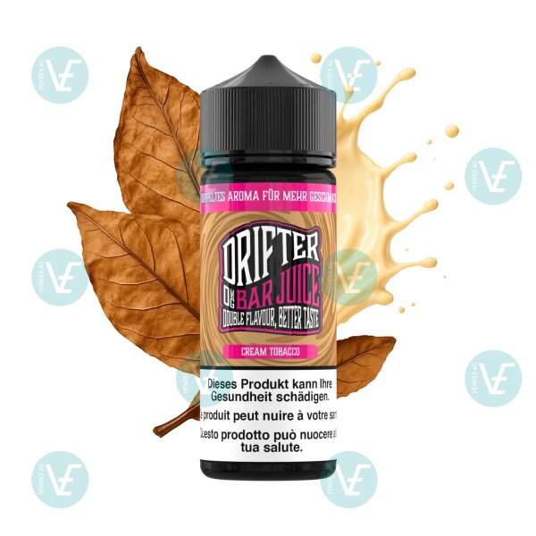 Drifter Bar Juice - Cream Tobacco 120ml - Shortfill