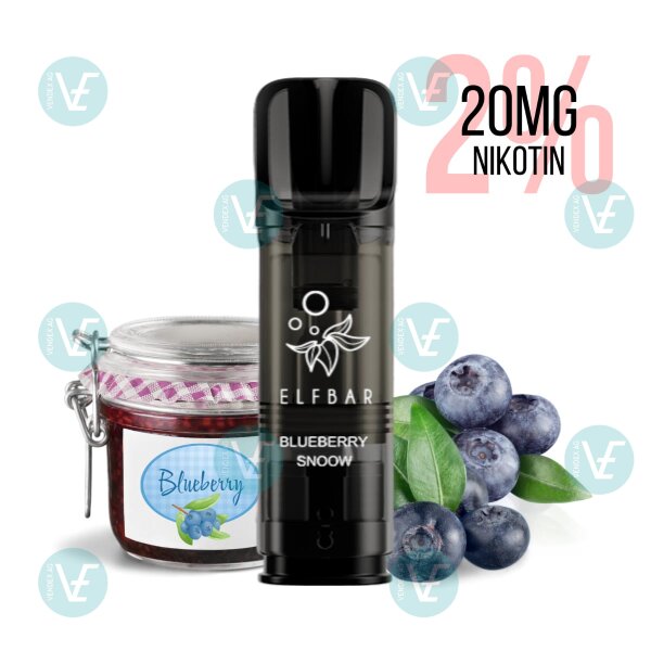 Elfbar - Elfa Pro Pods - Blueberry Snoow (Blueberry Jam) 20mg/ml 2%