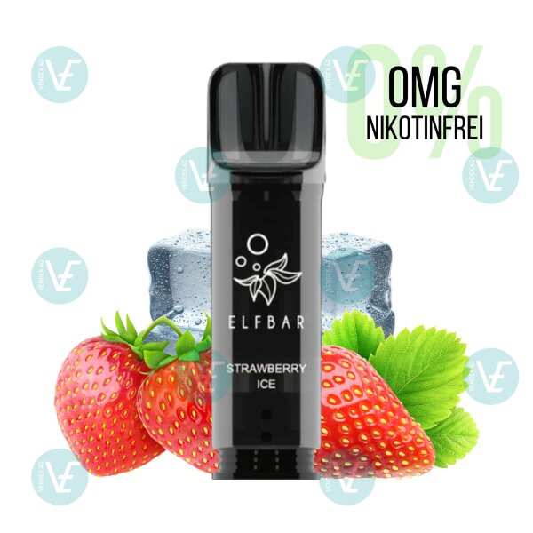 Elfbar - Elfa Pro Pods - Strawberry Ice (Frozen Strawberry) 0mg/ml