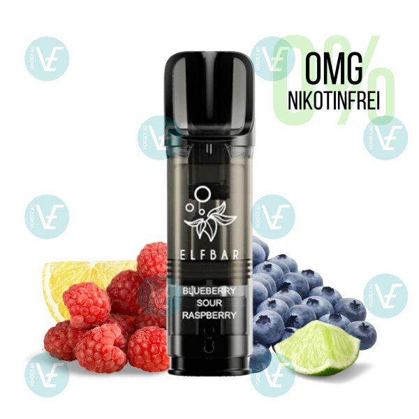 Elfbar - Elfa Pro Pods - Blueberry Sour Raspberry 0mg/ml 0%