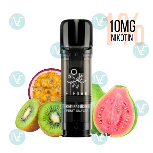 Elfbar - Elfa Pro Pods - Kiwi Passionfruit Guava 10mg/ml 1%