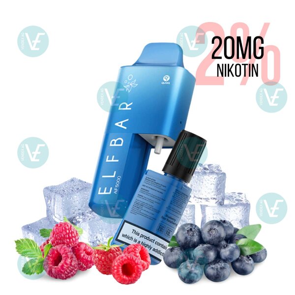 Elfbar - AF5000 Blueberry Sour Raspberry Disposable Vape