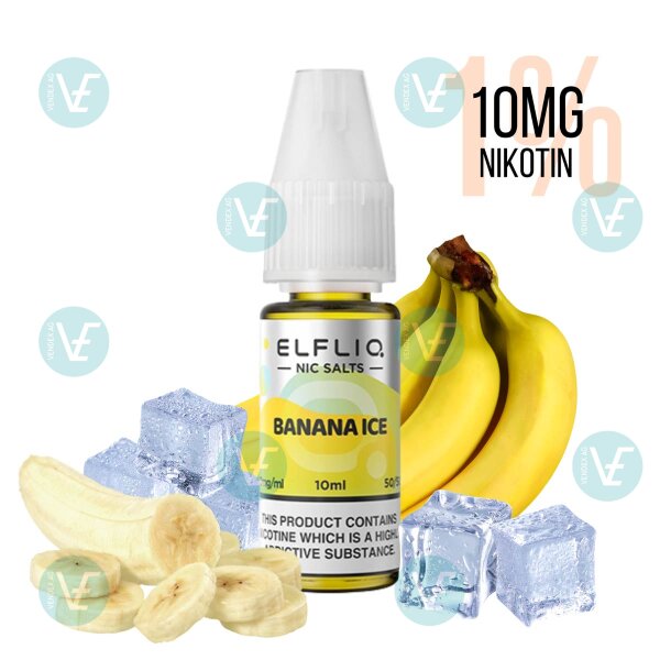 Elfbar - Elfliq Banana Ice 10mg/ml (1%)