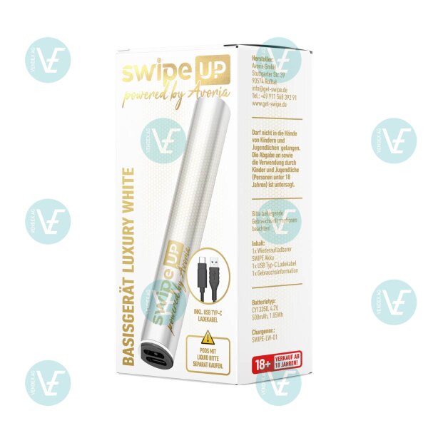 Swipe Up - Pod Kit Batterie Luxury White