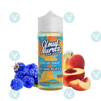 Cloud Nurdz Bar Juice - Peach Blue Razz 120ml Shortfill