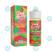 Cloud Nurdz Bar Juice - Sour Watermelon Strawberry 120ml Shortfill