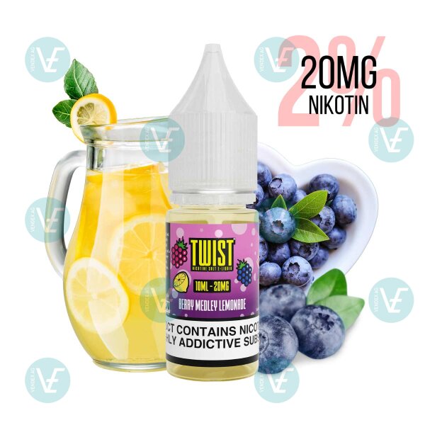 Twist E-Liquids - Berry Medley Lemonade Nicsalt 20mg/ml
