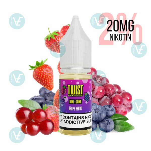 Twist E-Liquids - Grape Berry Nicsalt 20mg/ml