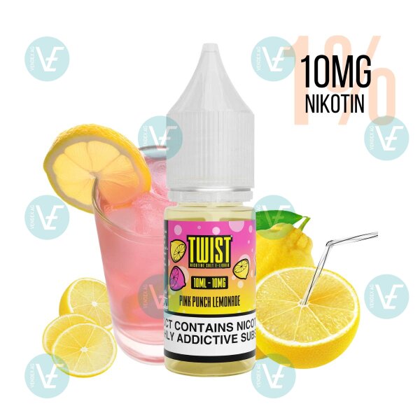 Twist E-Liquids - Pink Punch Lemonade Nicsalt 10mg/ml