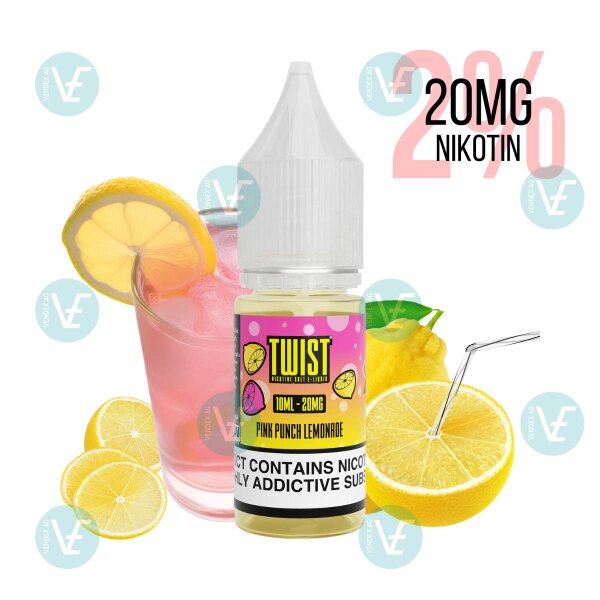 Twist E-Liquids - Pink Punch Lemonade Nicsalt 20mg/ml