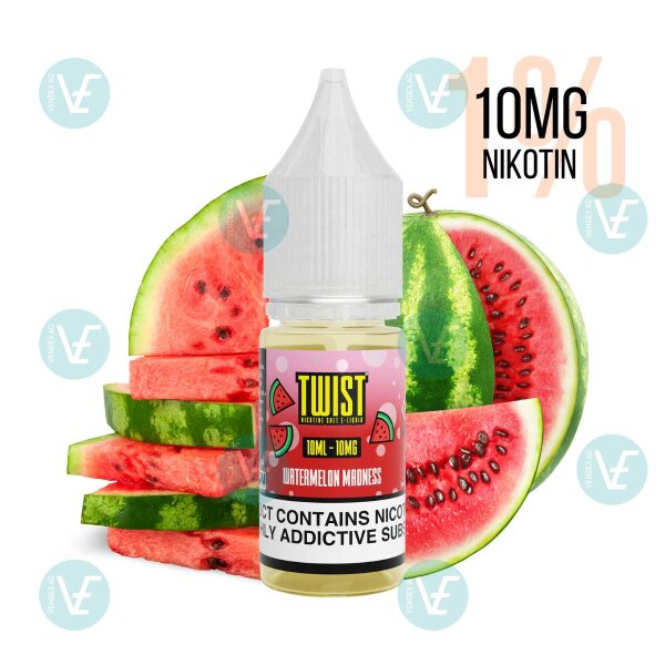 Twist E-Liquids - Watermelon Madness Nicsalt 10mg/ml