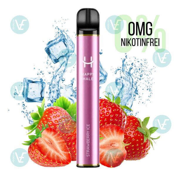 HAPPY HALE - Strawberry Ice 0mg E-Zigarette ohne Nikotin