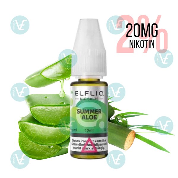 Elfbar - Elfliq Nikotin Salz Liquid 20mg/ml (2%) Summer Aloe
