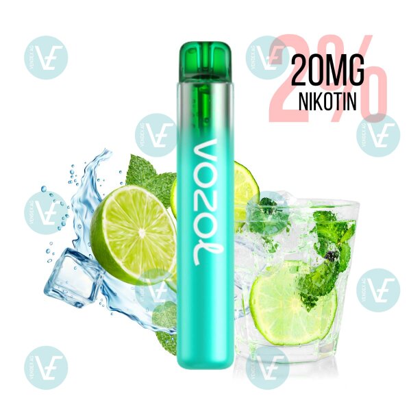Vozol - Einweg Vape Neon 800 Blue Mojito 20mg Nikotin Salz