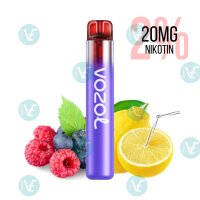 Vozol - Einweg Vape Neon 800 Blue Razz Lemon 20mg Nikotin...