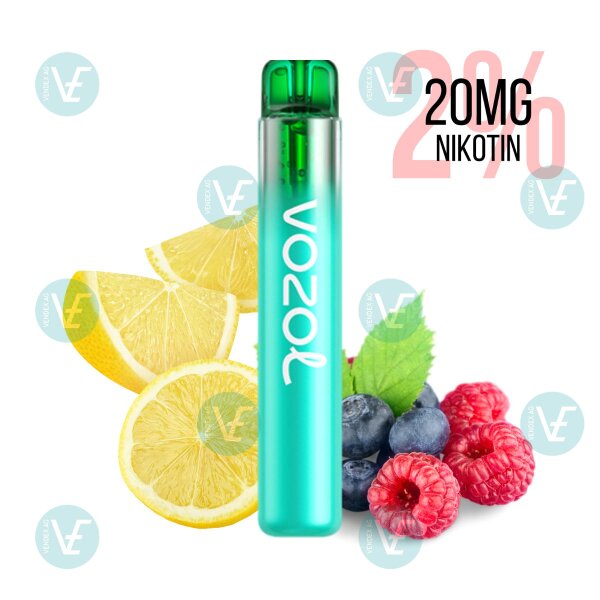 Vozol - Einweg Vape Neon 800 Blueberry Sour Raspberry 20mg Nikotin Salz