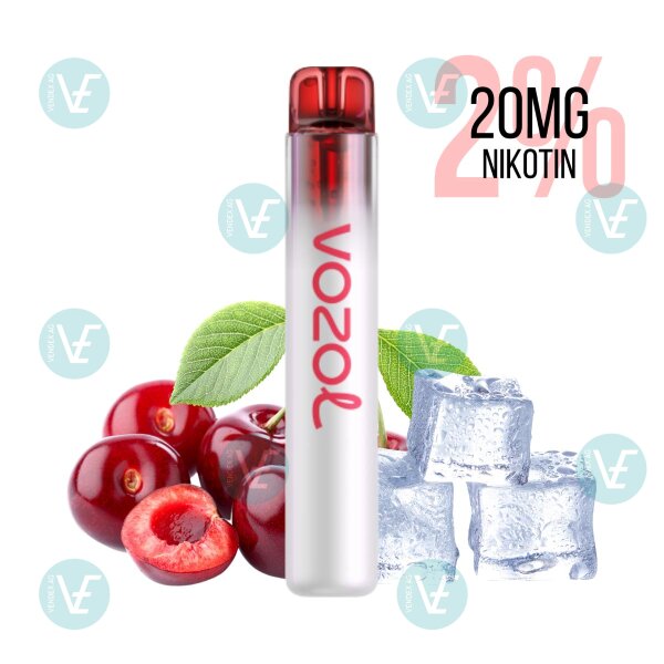 Vozol - Einweg Vape Neon 800 Cherry Ice 20mg Nikotin Salz