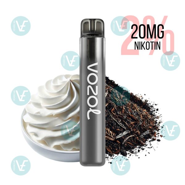 Vozol - Einweg Vape Neon 800 Cream Tobacco 20mg Nikotin Salz