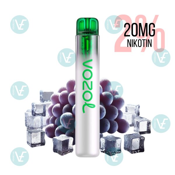Vozol - Einweg Vape Neon 800 Grape Ice 20mg Nikotin Salz